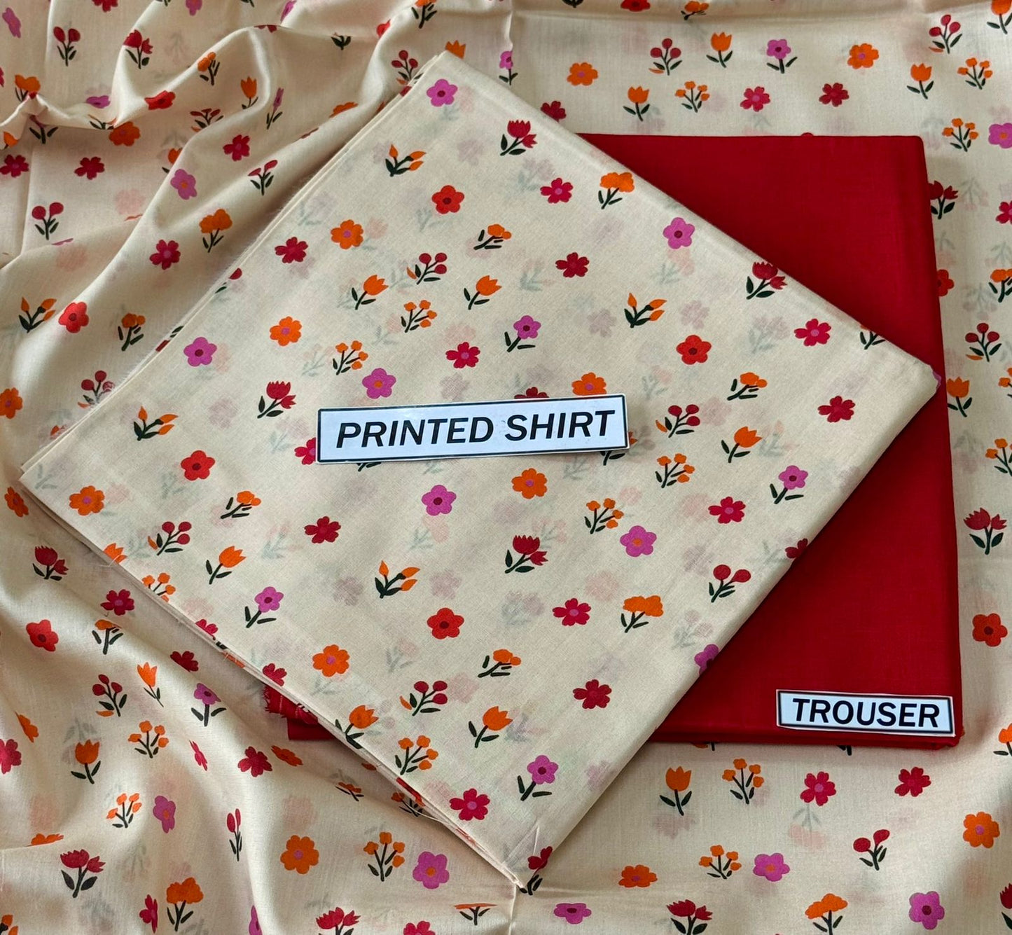 2Pc -  Unstitched Printed Lawn