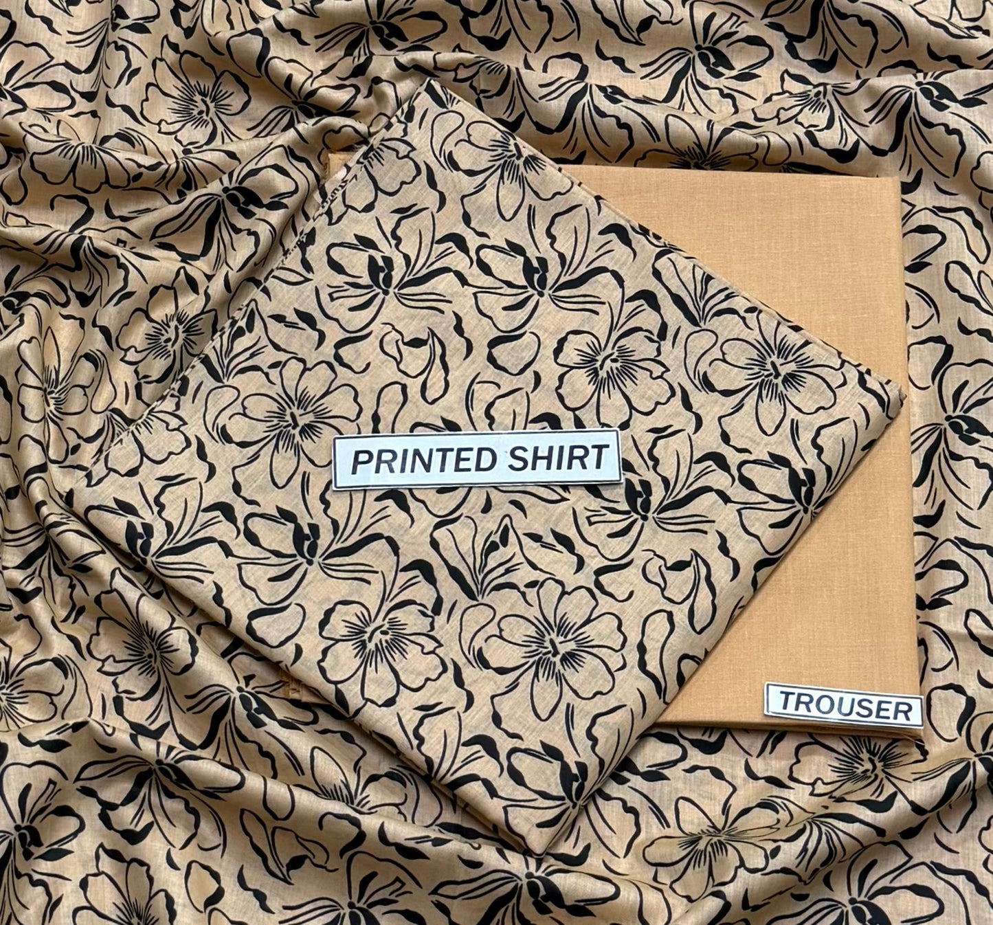 2Pc -  Unstitched Printed Lawn
