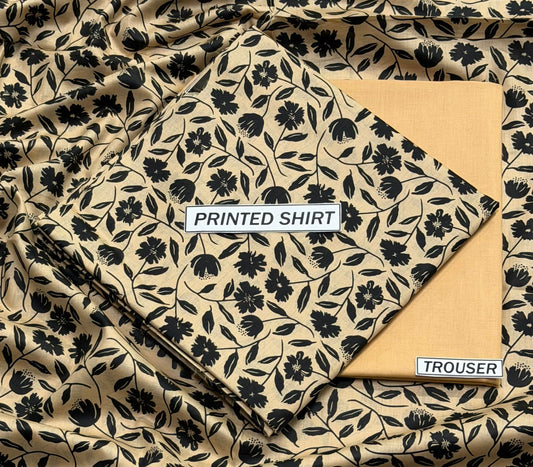 2Pc -  Unstitched Printed Lawn