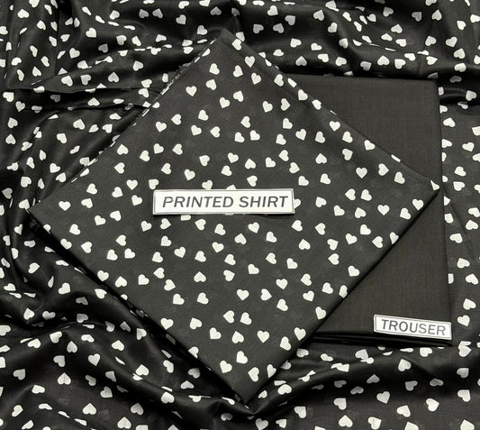 2Pc -  Unstitched Printed Lawn