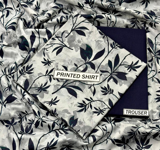2Pc -  Unstitched Printed Lawn