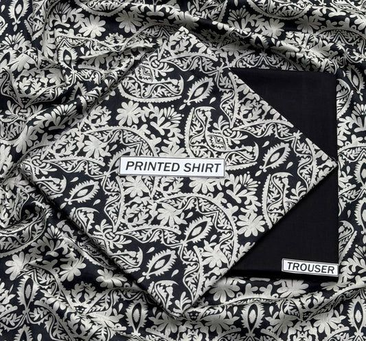 2Pc -  Unstitched Printed Lawn