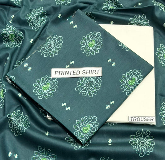 2Pc -  Unstitched Printed Lawn