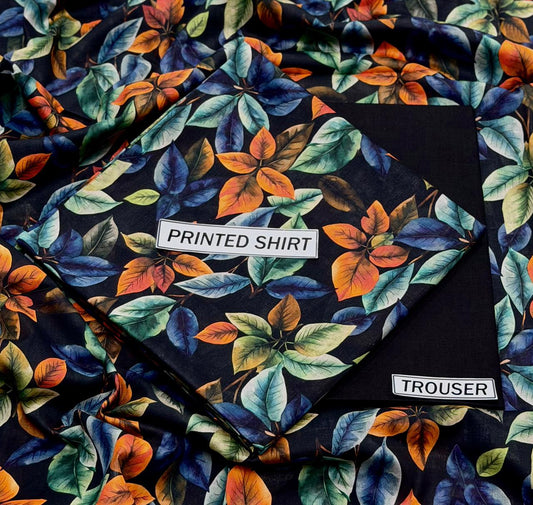 2Pc -  Unstitched Printed Lawn