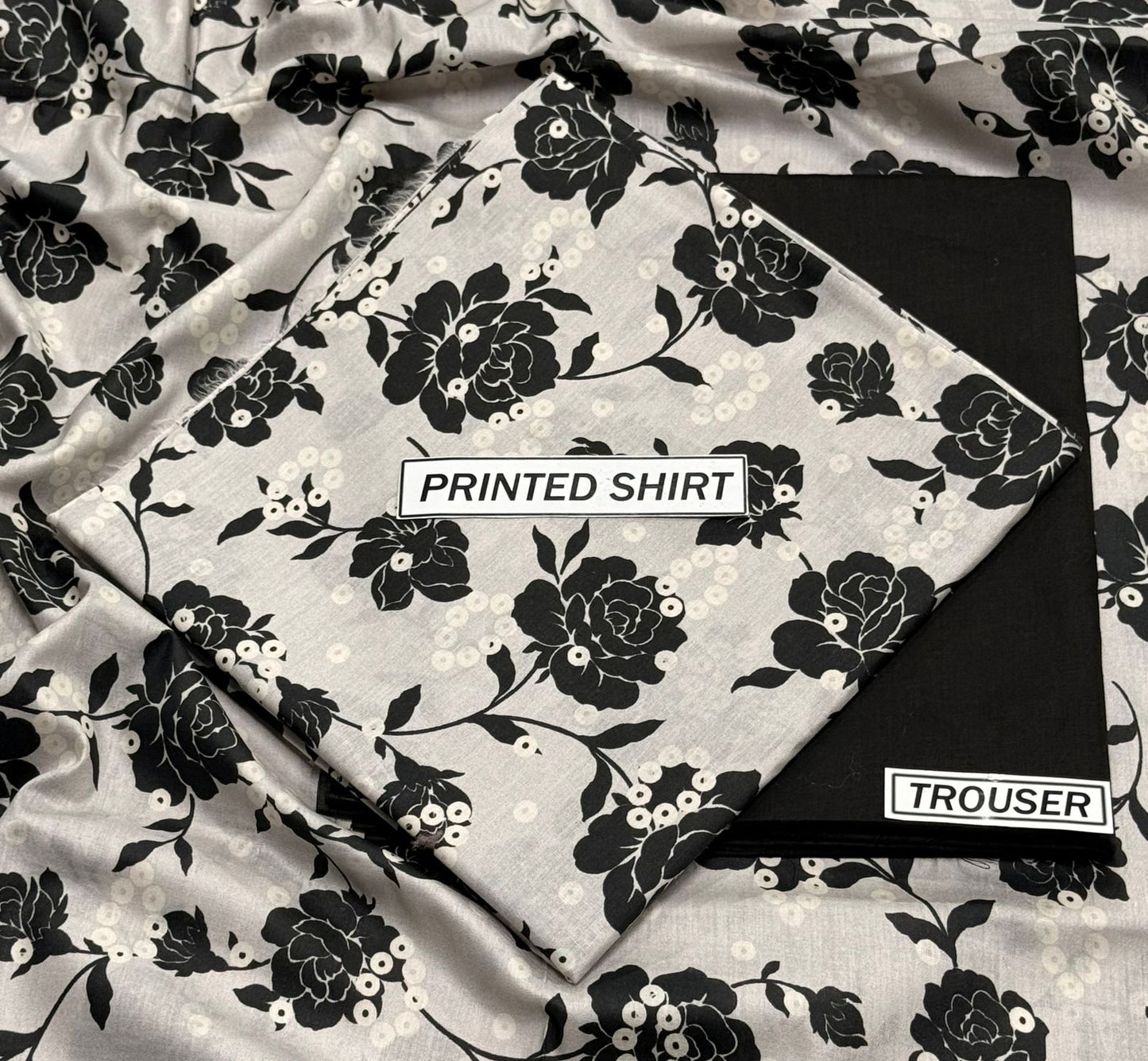 2Pc -  Unstitched Printed Lawn