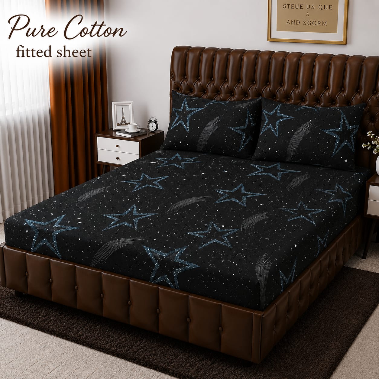 Premium cotton Fitted Bedsheet