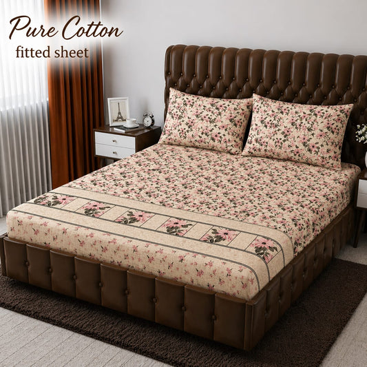 Premium cotton Fitted Bedsheet