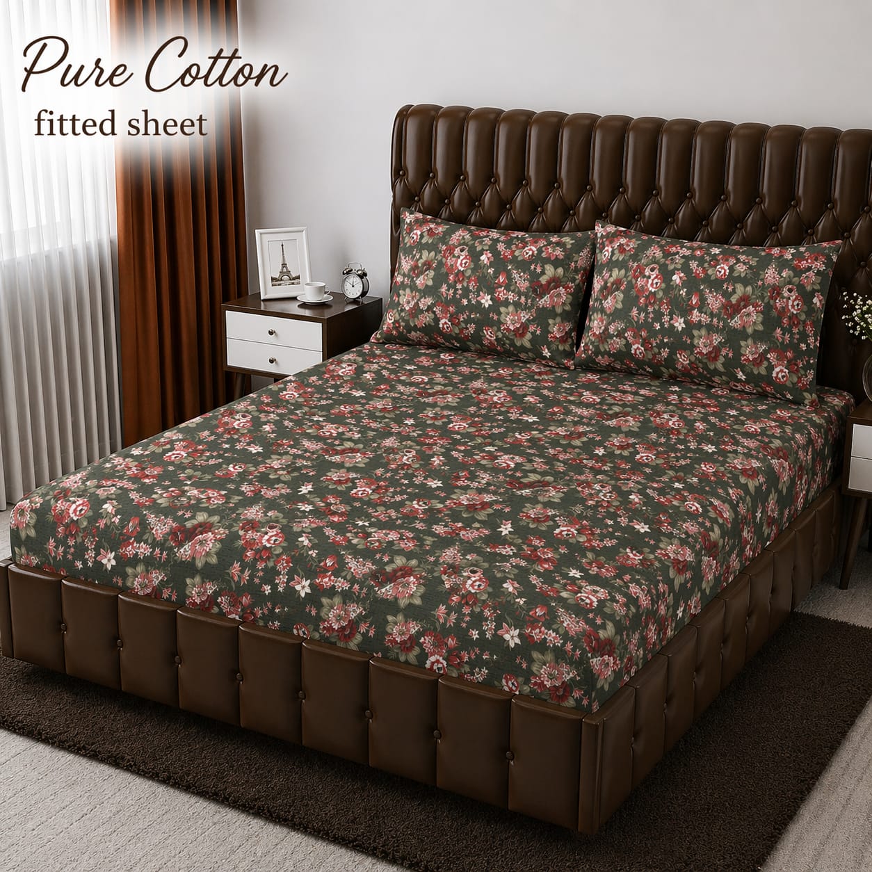 Premium cotton Fitted Bedsheet