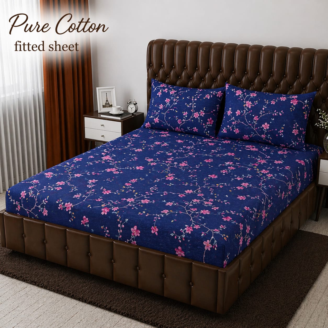 Premium cotton Fitted Bedsheet
