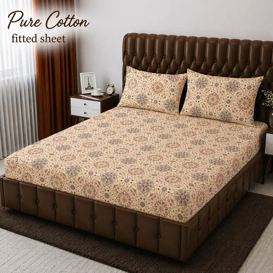Premium cotton Fitted Bedsheet