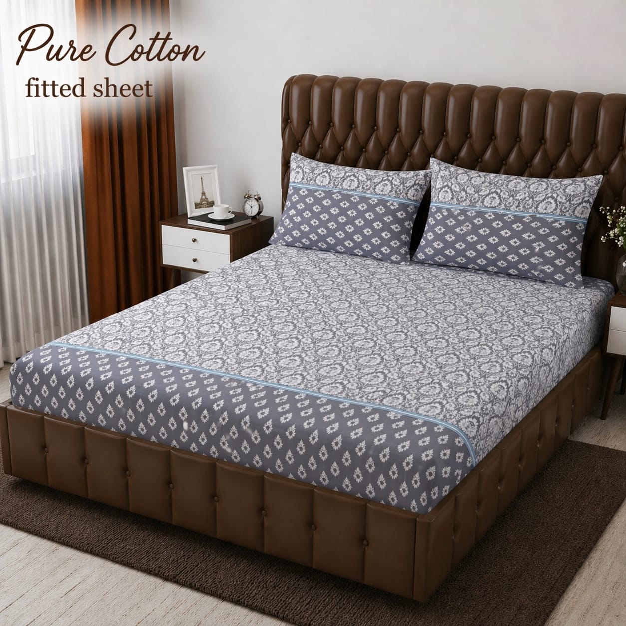 Premium cotton Fitted Bedsheet