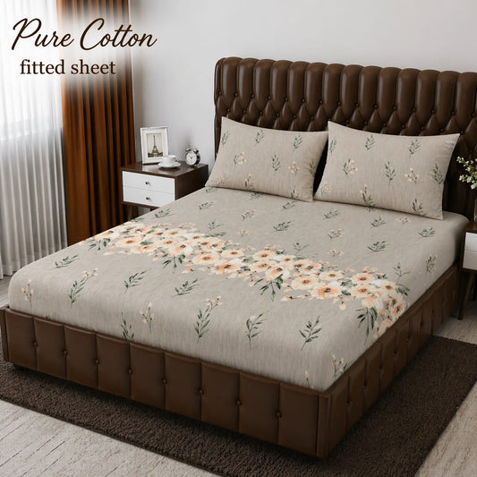 Premium cotton Fitted Bedsheet