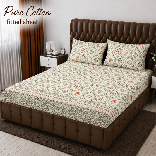 Premium cotton Fitted Bedsheet