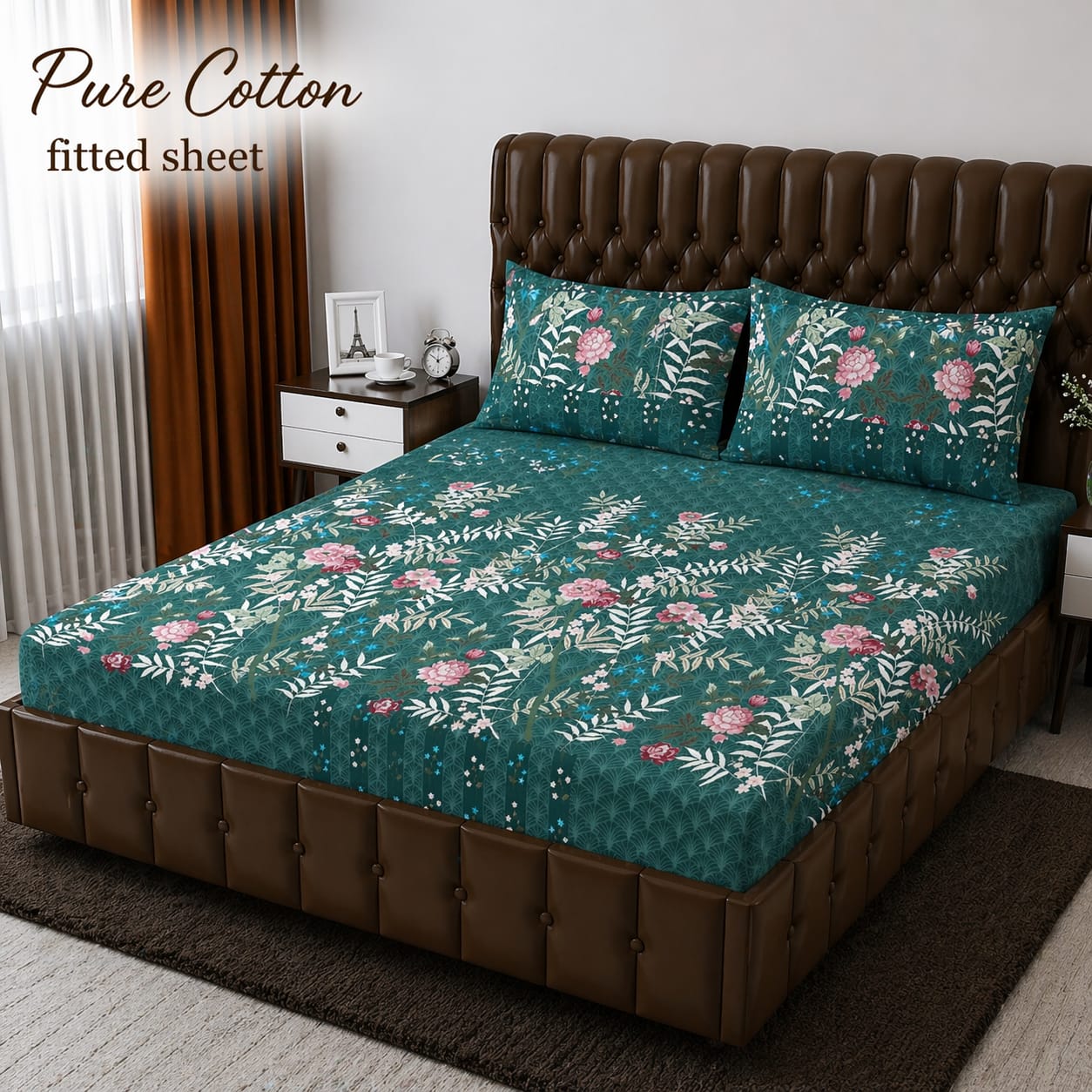 Premium cotton Fitted Bedsheet