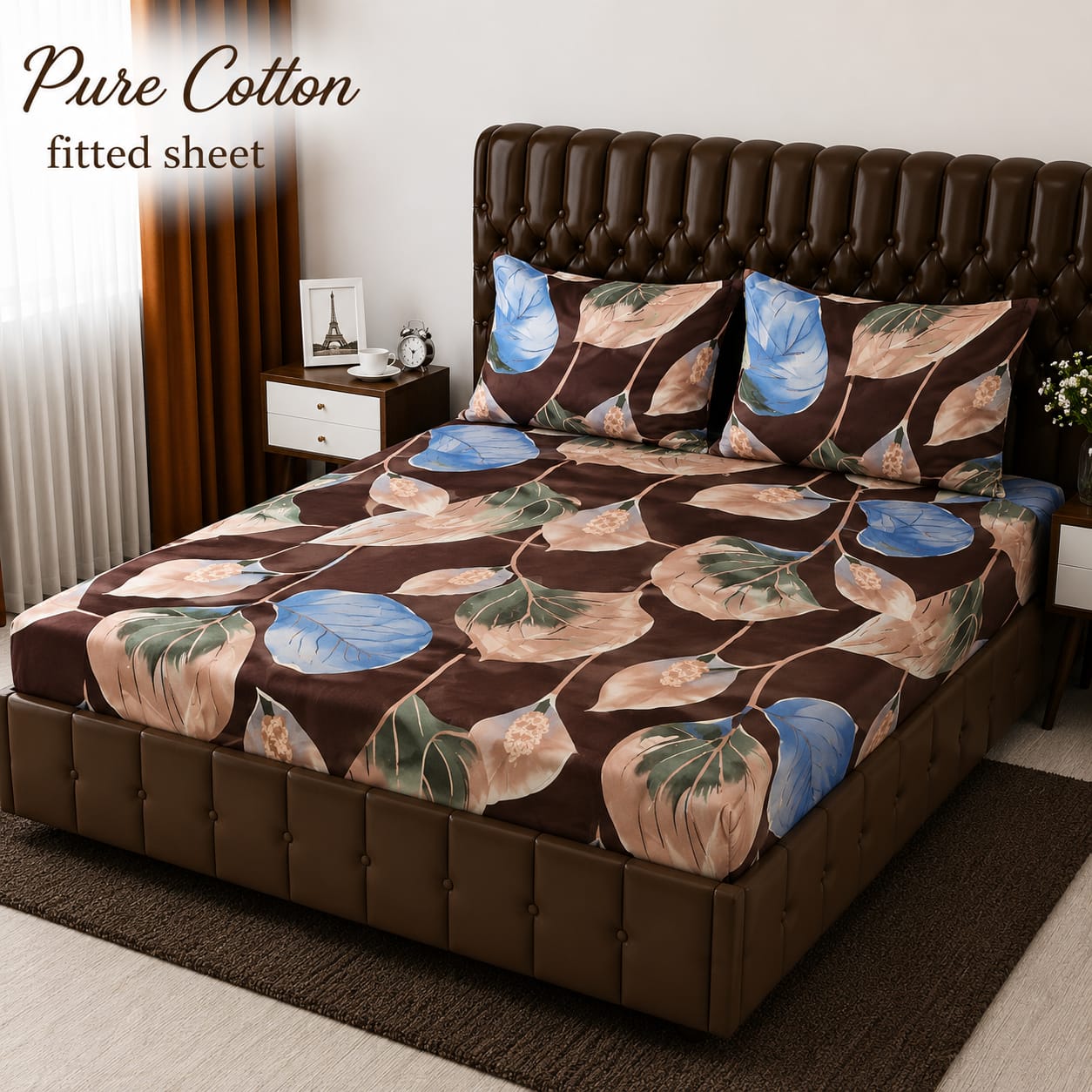 Premium cotton Fitted Bedsheet