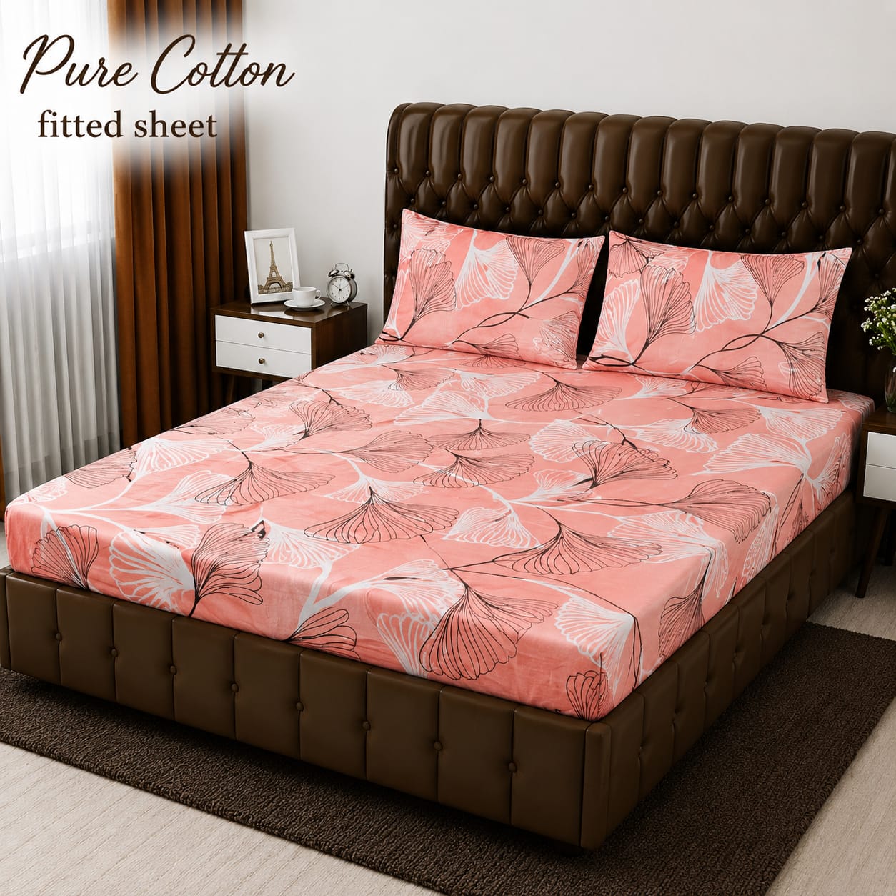 Premium cotton Fitted Bedsheet