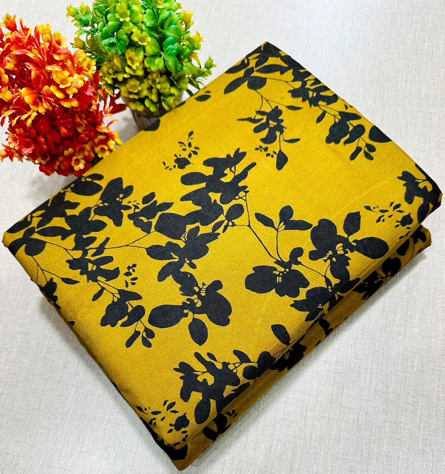 2Pc -  Unstitched Printed Cotton