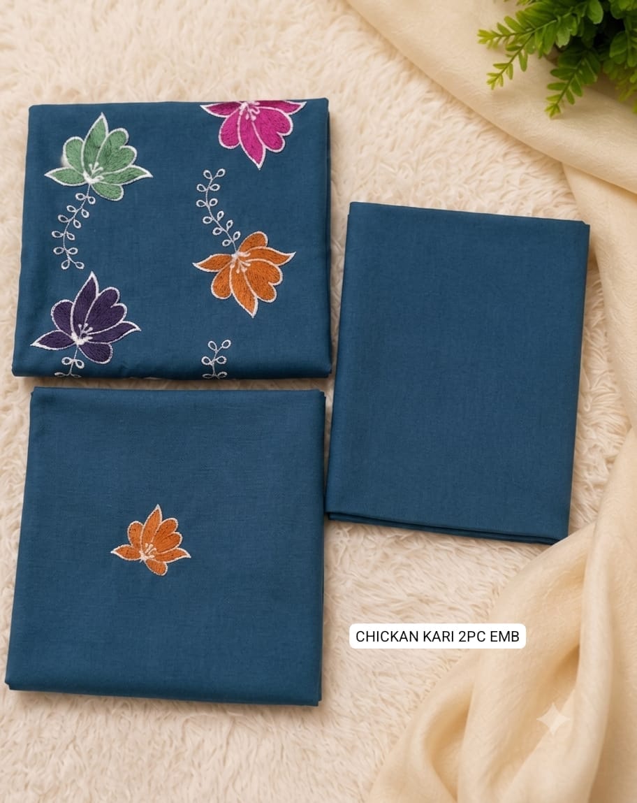 2Pc -  Unstitched EMB Lawn