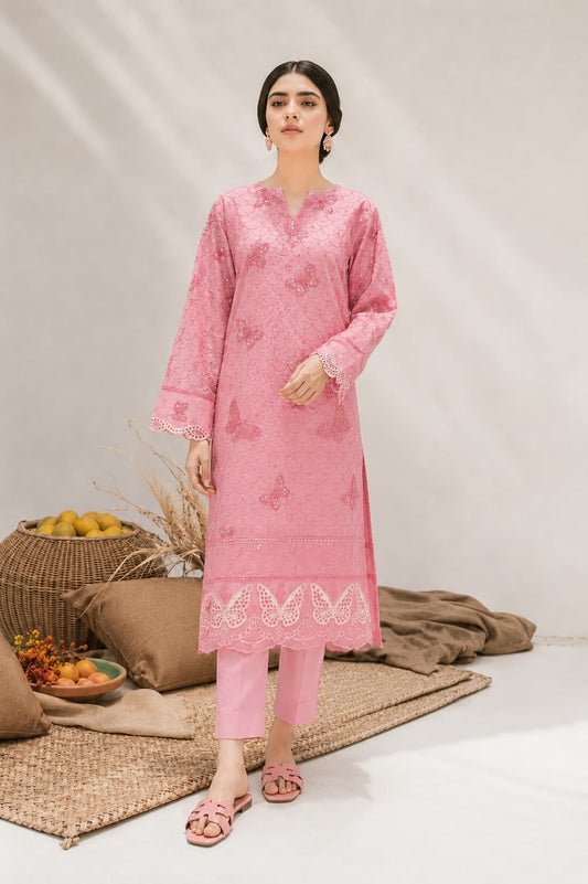 2Pc -  Unstitched EMB Lawn
