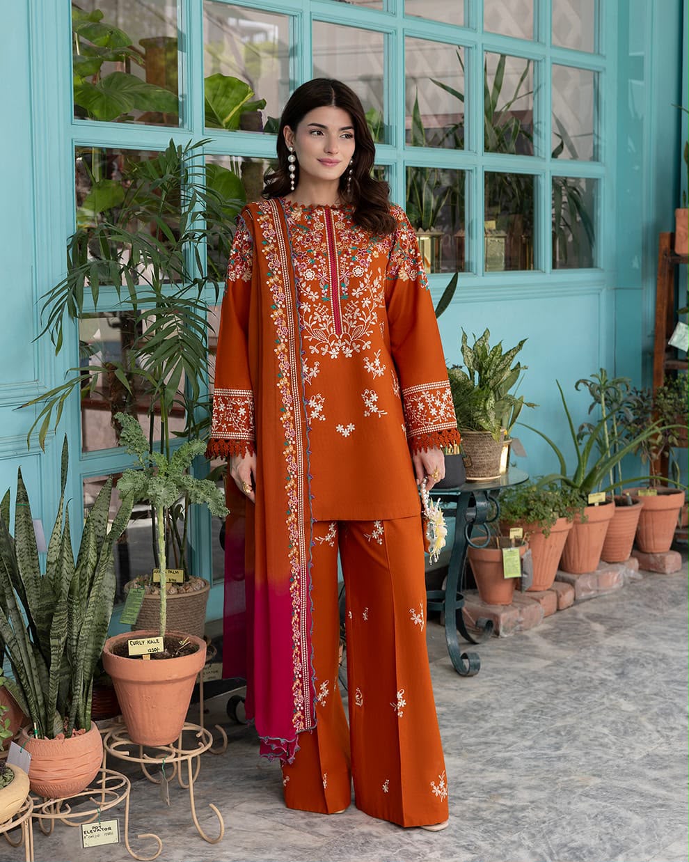 3Pc -  Unstitched EMB Dhanak