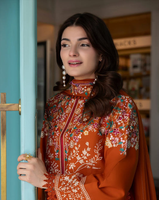 3Pc -  Unstitched EMB Dhanak
